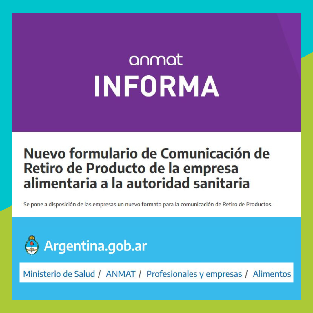 ANMAT - Formulario de retiro de la venta